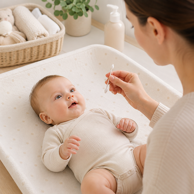Ватні палички з обмежувачем BabyOno для новонароджених та дітей, 60 шт., 0 міс.+