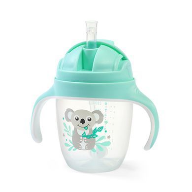 Поилка детская непроливайка с утяжеленной соломинкой 240 мл 6М+ Коала BabyOno