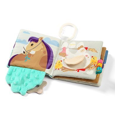 Мʼяка розвиваюча книжечка з прорізувачем для малят Ферма BabyOno