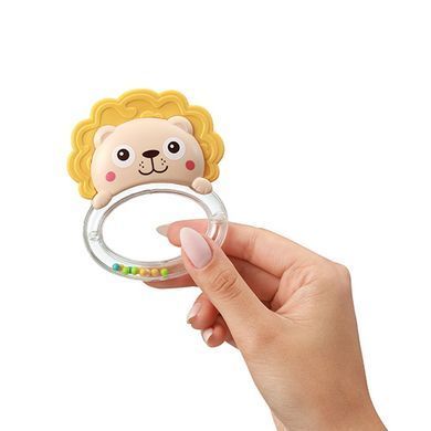 Игрушка погремушка с прорезывателем для малышей 0+ Львенок BabyOno