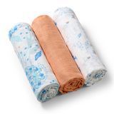 Пеленка муслиновая супер мягкая, набор 3 шт. 70x70 см BabyOno