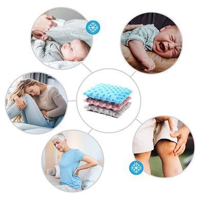 Грелка из косточек вишни с ароматом лаванды (термофор) 13х16 см Серый BabyOno