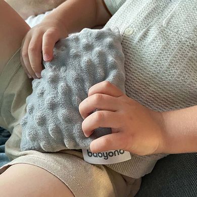 Грелка из косточек вишни с ароматом лаванды (термофор) 13х16 см Серый BabyOno