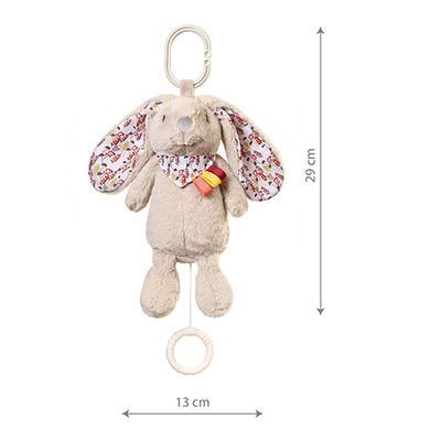 М'яка музична іграшка для дітей Кролик Міллі 29 см BabyOno