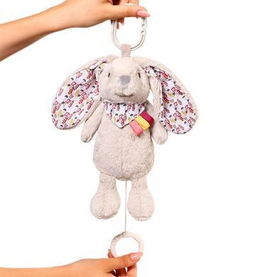 М'яка музична іграшка для дітей Кролик Міллі 29 см BabyOno