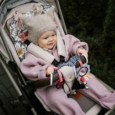Дитяча розвиваюча іграшка підвіска на коляску, автокрісло Мишеня та сир 0+ BabyOno