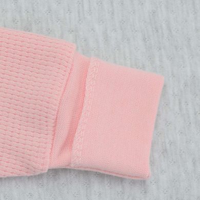 Человечек из вафельного трикотажа для девочки Розовый Baby style Minikin