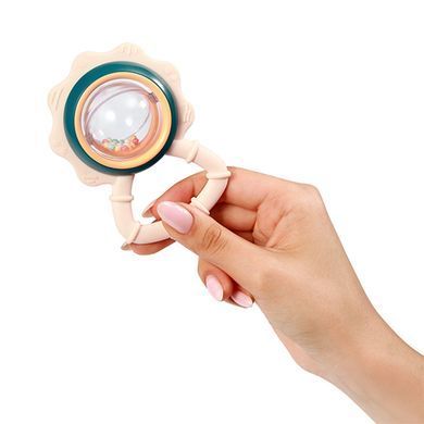 Брязкальце з прорізувачем для малюків 3М+ Квіточка BabyOno